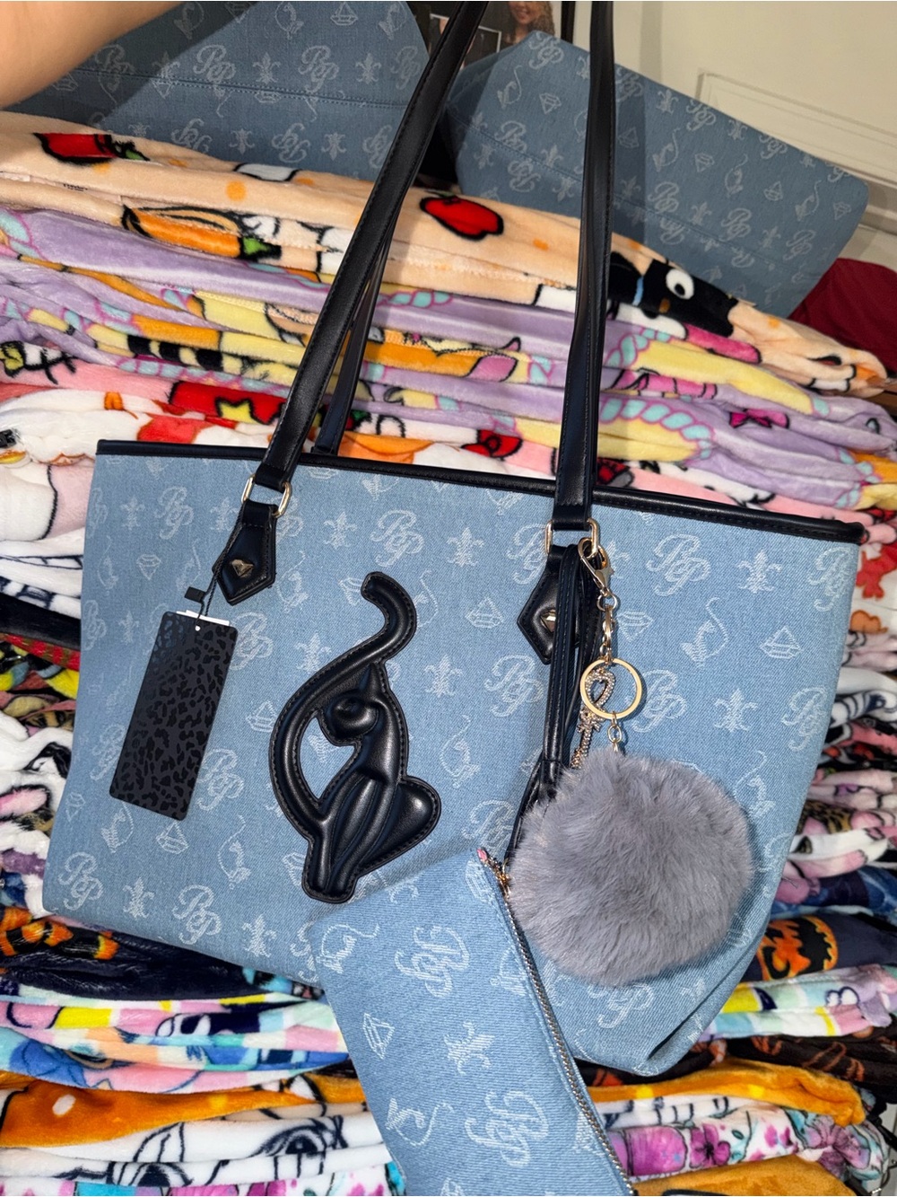 Baby phat denim tote